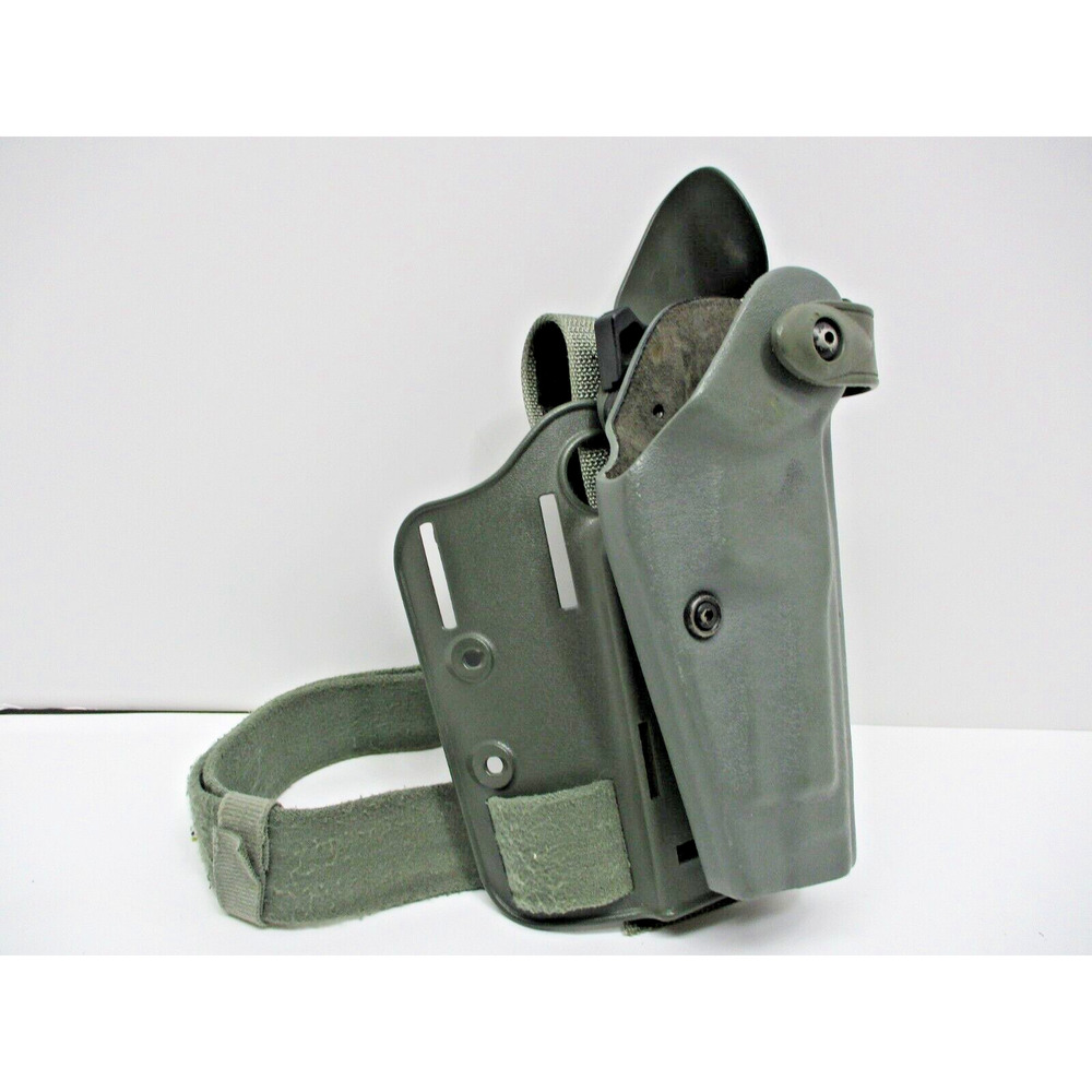 SAFARILAND Drop Leg Holster & Shroud Gray 6005-73 Fits Beretta 92 Right Hand
